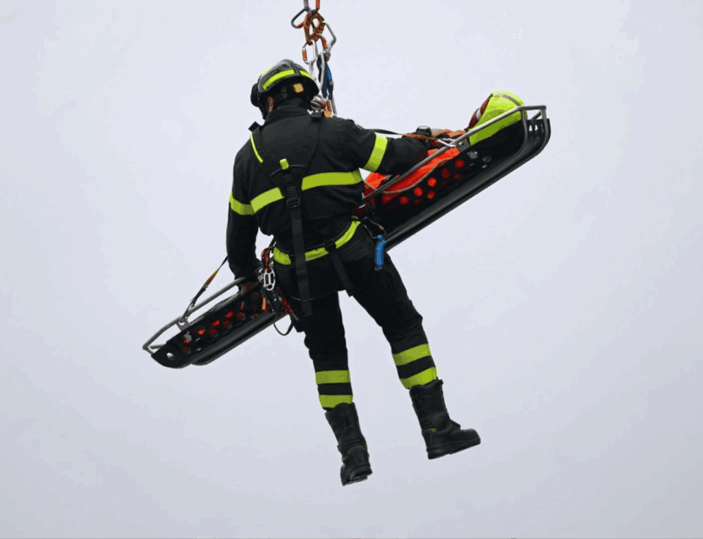 Helicopter rescue basket stretcher